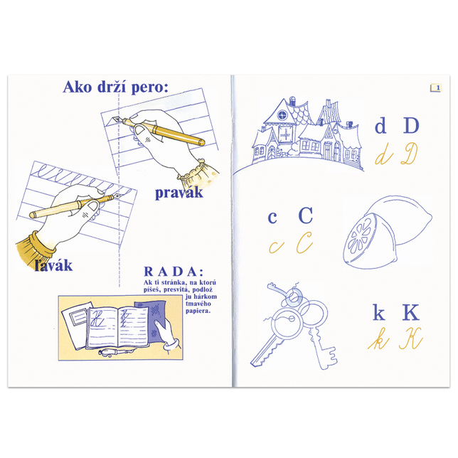 Zošity sada 6ks - Písmenká moji kamaráti A5