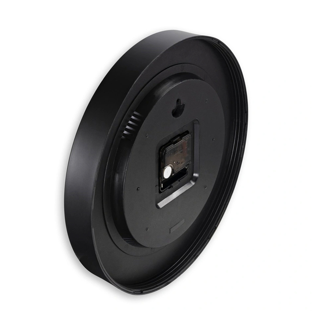 Nástenné hodiny Hama Santorini 30 cm, tichý chod, teplomer/vlhkomer, čierne 185885