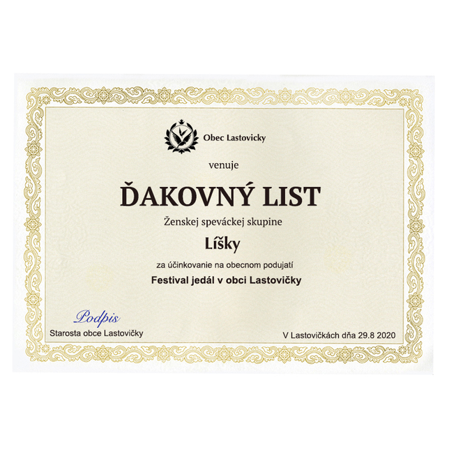 Certifikát Maory B zlatá potlač 170g papier A4 25 ks