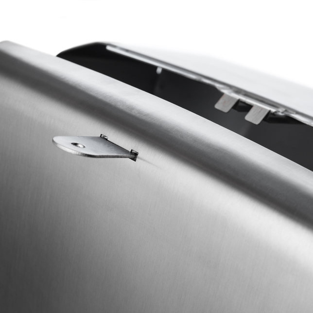 988366 Tálca hajtogatható törlőkendők számára, rozsdamentes acél