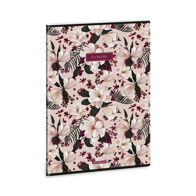 Zošit A4 linajkový Flowery Pink AU 40 listov