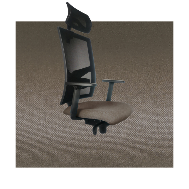 Game šéf kancelárska stolička šedohnedá do 150 kg