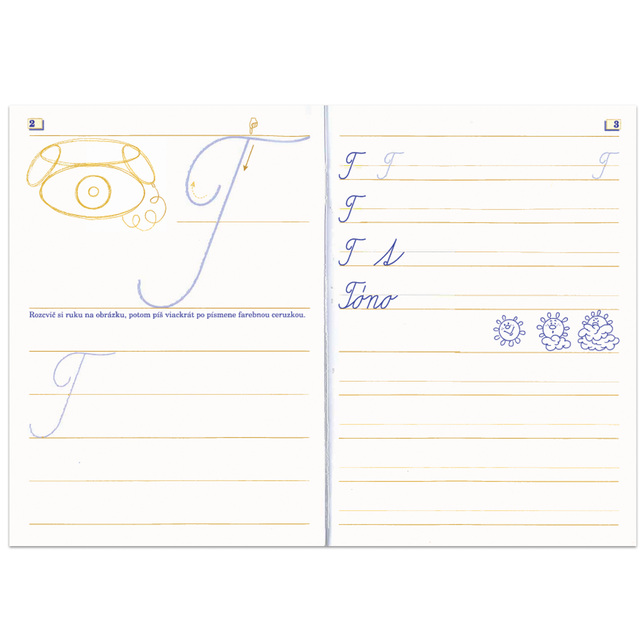 Zošity sada 6ks - Písmenká moji kamaráti A5