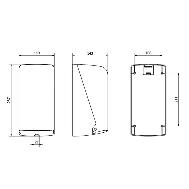 32000 Zásobník na utierky v roliach JOFEL do pr.13cm