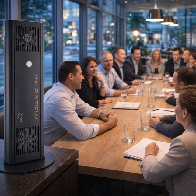 Germicídny žiarič PROLUX G18W stolový antracit Vertikál