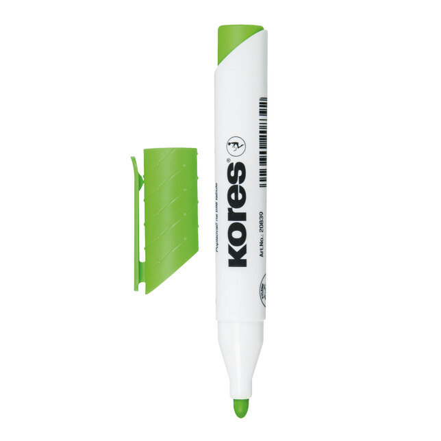 Sada popisovačou na biele tabule Kores 6 farieb