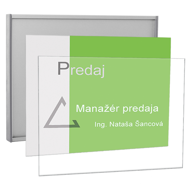 Menovky k dverám Economy 186mm zásuvné