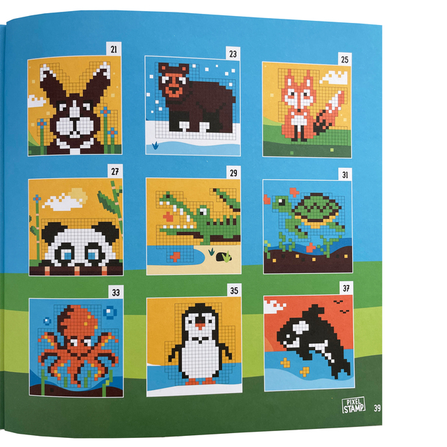 Pixel Stamp ANIMALS zvieratká