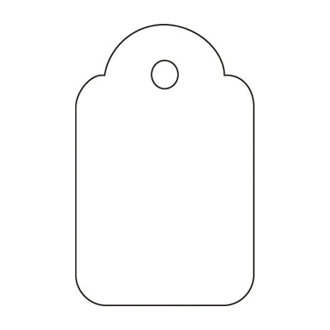 Identifikačný štitok s cvernou 28x43mm APLI 500ks 000391