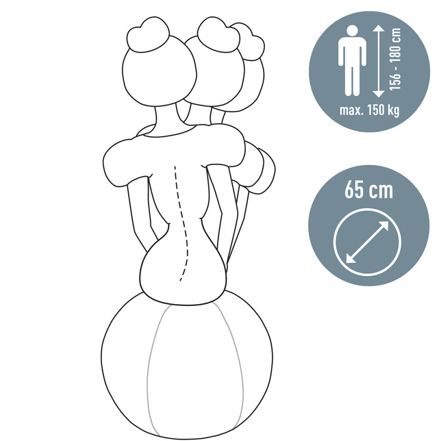 Fitlopta na sedenie pr. 65cm s tažítkom Leitz ERGO