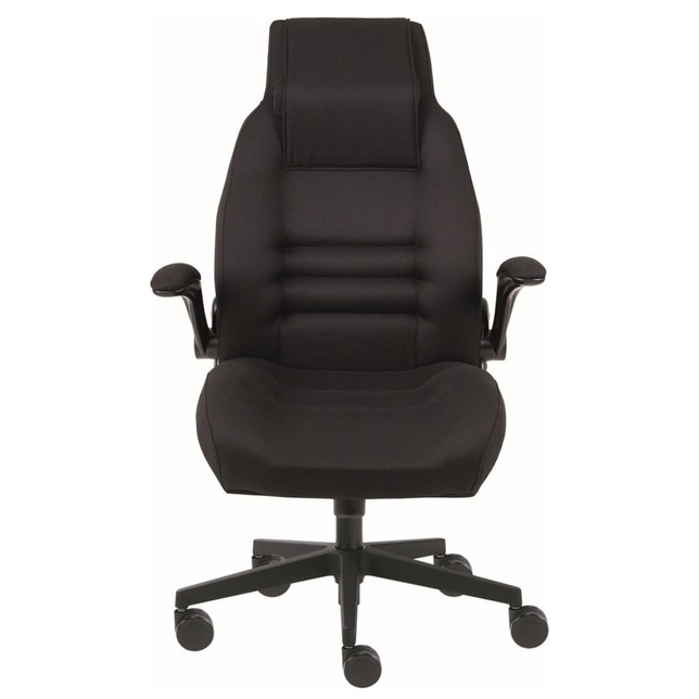 DISPOS záťažové kreslo do 24 hod. prevádzku, čierne, čierny kríž