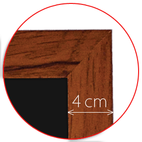 Pútač kriedový v drevenom ráme