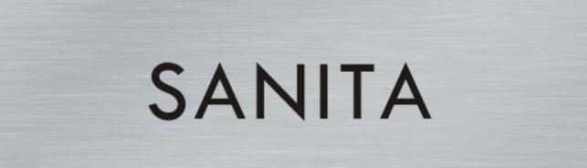 Štítok na dvere strieb.mat. 4x14cm text / SANITA