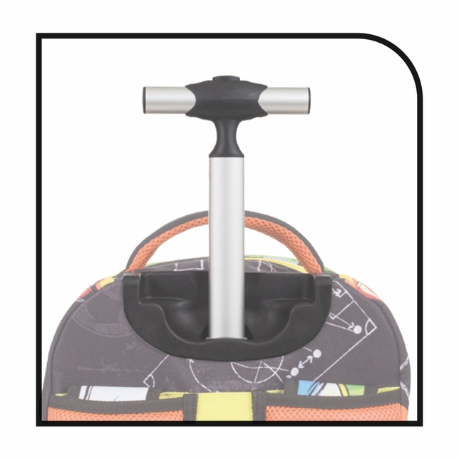 Školská taška na kolieskach MITAMA Furry Pink 8529796