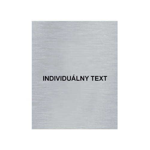 Štítok na dvere strieb.mat. 7x9cm Picto / Individuálny nadpis