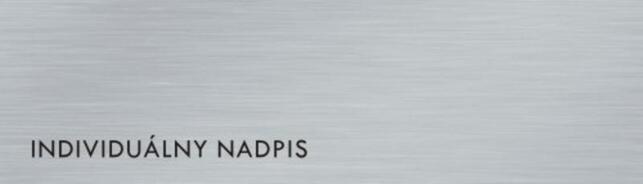 Štítok na dvere strieb.mat. 4x14cm text / INDIVIDUÁLNY NADPIS