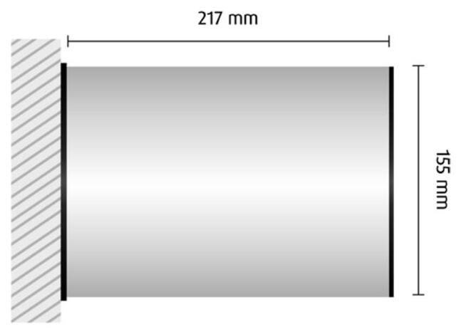 HF104/BL nástenná výstrčka 217x155mm HiTech /155