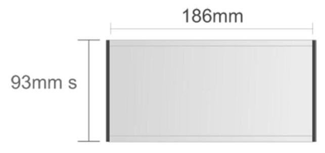 Ac305/BL nástenná tabuľa 186x93mm Alliance Classic /93s