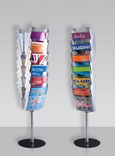 STK14 Stojan na katalógy otočný 12 priehradok