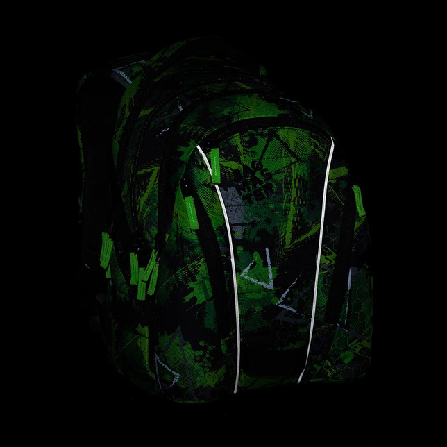 Študentský batoh BAG 23 A Zelená / čierna