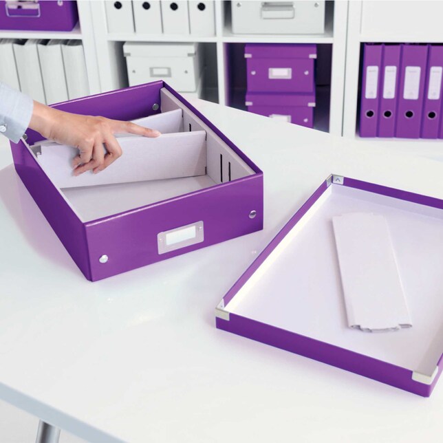 Škatuľa s 2-4 priehr. Click&amp;Store WOW