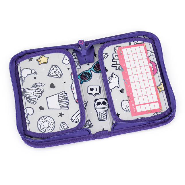 Peračník Topgal PENN 1p. prázdny s 2 chlopňami Farebné kvety 26010