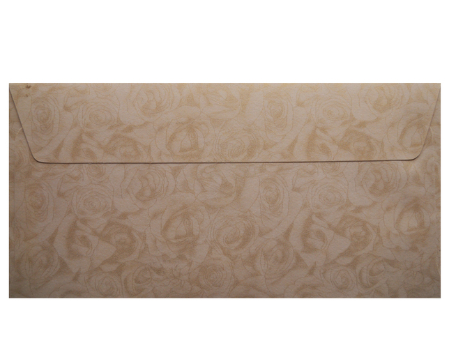 Ozdobná obálka ruža zlatá