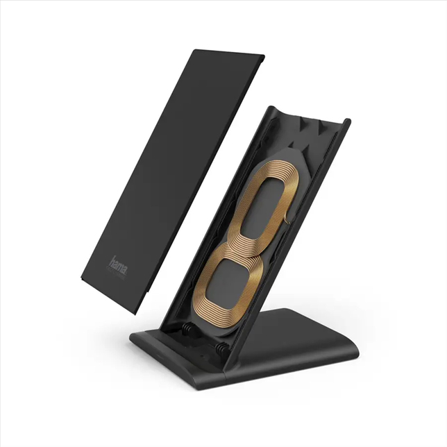 Bezdrôtová nabíjačka so stojančekom Hama FC10, Qi, 10W