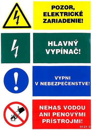 9121 0 S 4T Pozor elektrické zariadenie! A6