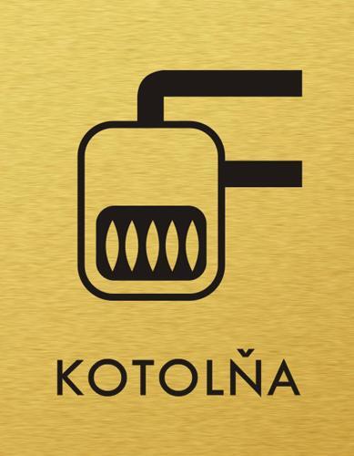 Štítok na dvere zlat.mat. 7x9cm Picto / KOTOLŇA