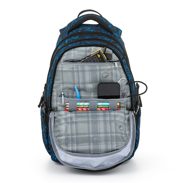 Študentský batoh BAG 20 B Modrá / čierna