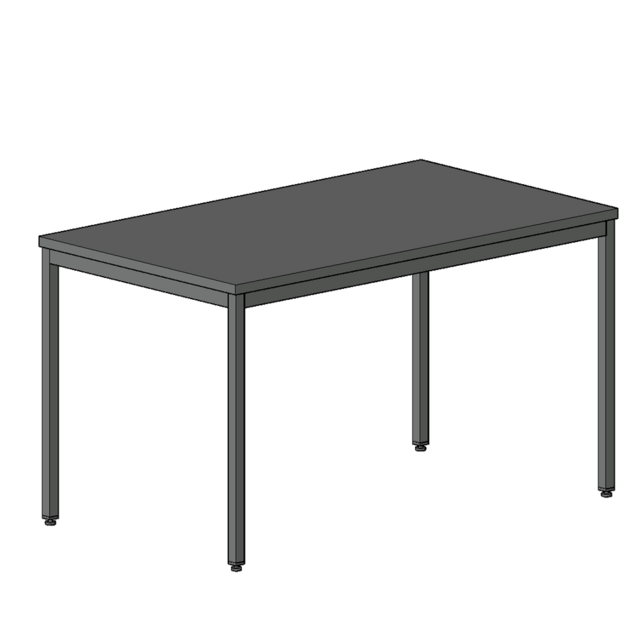 STB104S univerzálny stôl 74 x 120 x 80 cm, Šedá
