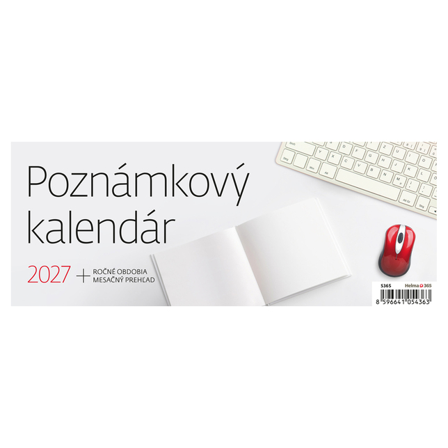 Kalendár stolový Poznámkový , S365-27-A / 2027