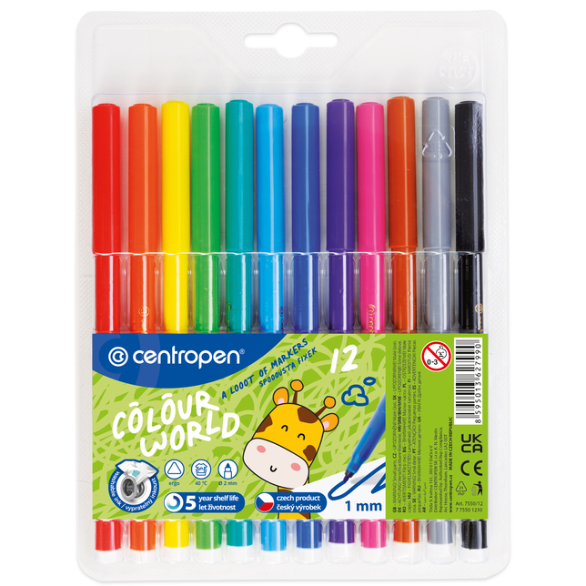 Fixky trojhranné Centropen 7550/12