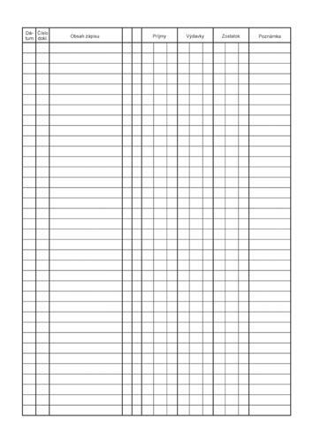 034 Pokladnicna kniha-50 listov,cislovana