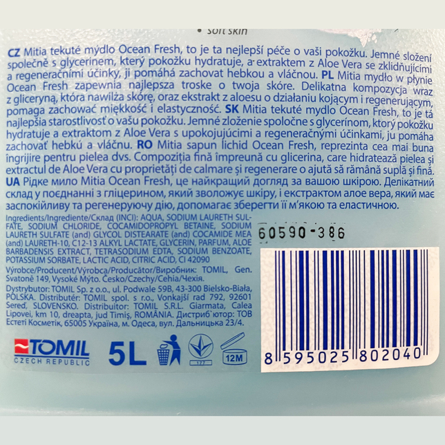 Mitia tekuté mydlo 5l Ocean Fresh