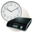 Váhy elektronické, hodiny